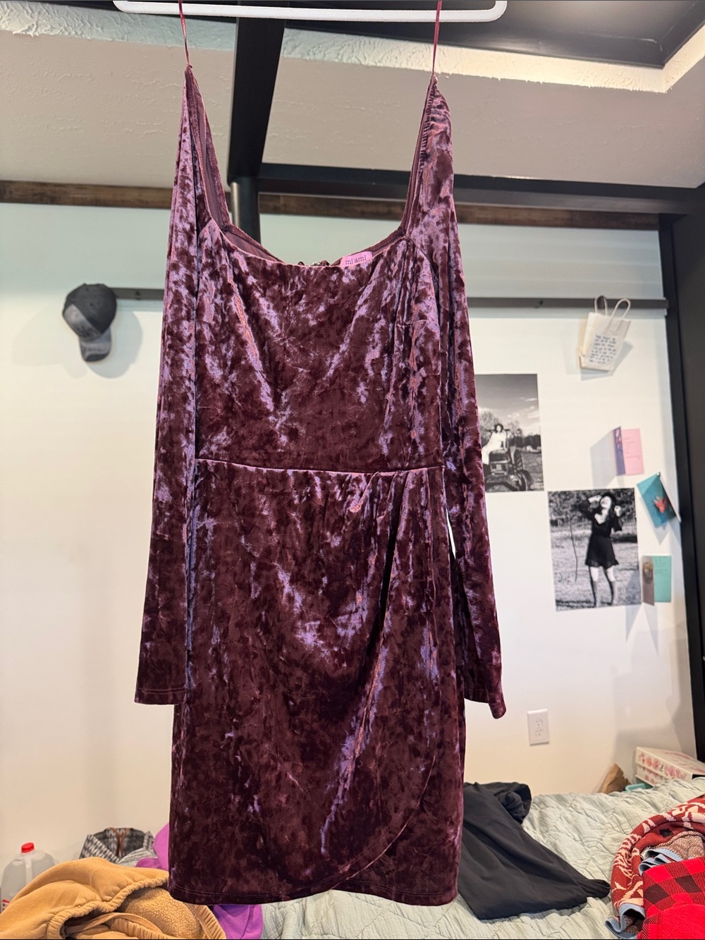 Plum Velvet dress